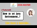 Tutorial5 How to set Java Environment Variable Must Watch JAVA Master Mayuri Mali