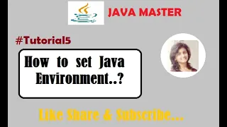 Tutorial5 How to set Java Environment Variable Must Watch JAVA Master Mayuri Mali