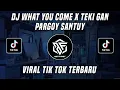 Download Lagu DJ WHAT YOU COME x TEKI GAN PARGOY SANTUY KELUD MUSIC VIRAL TIK TOK TERBARU 2022