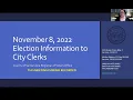 Download Lagu November 8, 2022 Election Presentation to Jurisdictions - City Clerks (April 12, 2022).