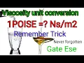 Download Lagu truc voor SI naar CGS conversie van viscositeitseenheid / poortformule truc / vloeistofmechanica / poise / 0,1Pas