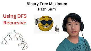 LC HARD Binary Tree Maximum Path Sum - DFS Traversal