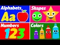 Download Lagu Preschool Learning activities for 3 year olds at home | Learn ABC Phonics Shapes Numbers Colors 🌈
