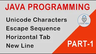 Java Programming Examples Unicode Characters Escape Sequence Horizontal Tab Code VIXA