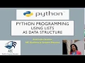 Using Lists in Python Indexing Slicing Iterating Lists