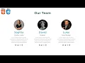 Responsive Our Team Section Make an Our Team Section on Website using HTML CSS