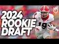 UPDATED 2024 Dynasty Rookie Mock Draft NEW RISERS - Dynasty Fantasy Football 2024