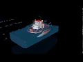Real Flow - simulation fluid 3D bateau