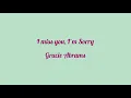 [한글자막] 그레이시 아브람스 (Gracie Abrams) - I miss you, I’m sorry (가사/해석/번역)