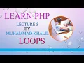 loops in php while loop do-while loop for loop foreach loop