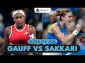 Coco Gauff vs Maria Sakkari United Cup 2026 Quarter-Final Highlights