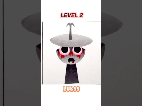 Drawing Sprunki Clukr in Different Levels.