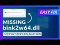 bink2w64 dll Missing Error How to Fix 2 Fixes 2021