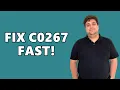 How to fix code C0267 pump motor circuit open on Chevy Silverado