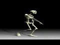 Cool skeleton walking gif