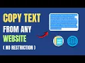 How to Enable Copy Paste on ANY Website Fix Disabled Ctrl Key