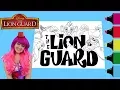 Coloring All The Lion Guard Characters Coloring Book Page Colored Markers KiMMi THE CLOWN