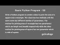 EP 50 Language Python Basic Program I go2collage