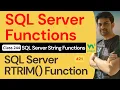 SQL Server Functions SQL Server String Functions - SQL Server RTRIM Function 244 W3School