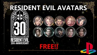 Free Resident Evil PlayStation Avatars - How to Get Them Limited Time