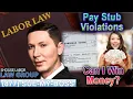 Pay Stub Violations -