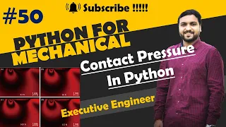 Contact Pressure Python for mechanical engineer FEA python Hand Calculation Mechanical
