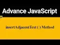 insertAdjacentText Method in JavaScript Hindi