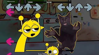 FNF Sprunki Vs Cat Clapping Hands meme sings Bacon - fnf cat meme mods - Friday Night Funkin'