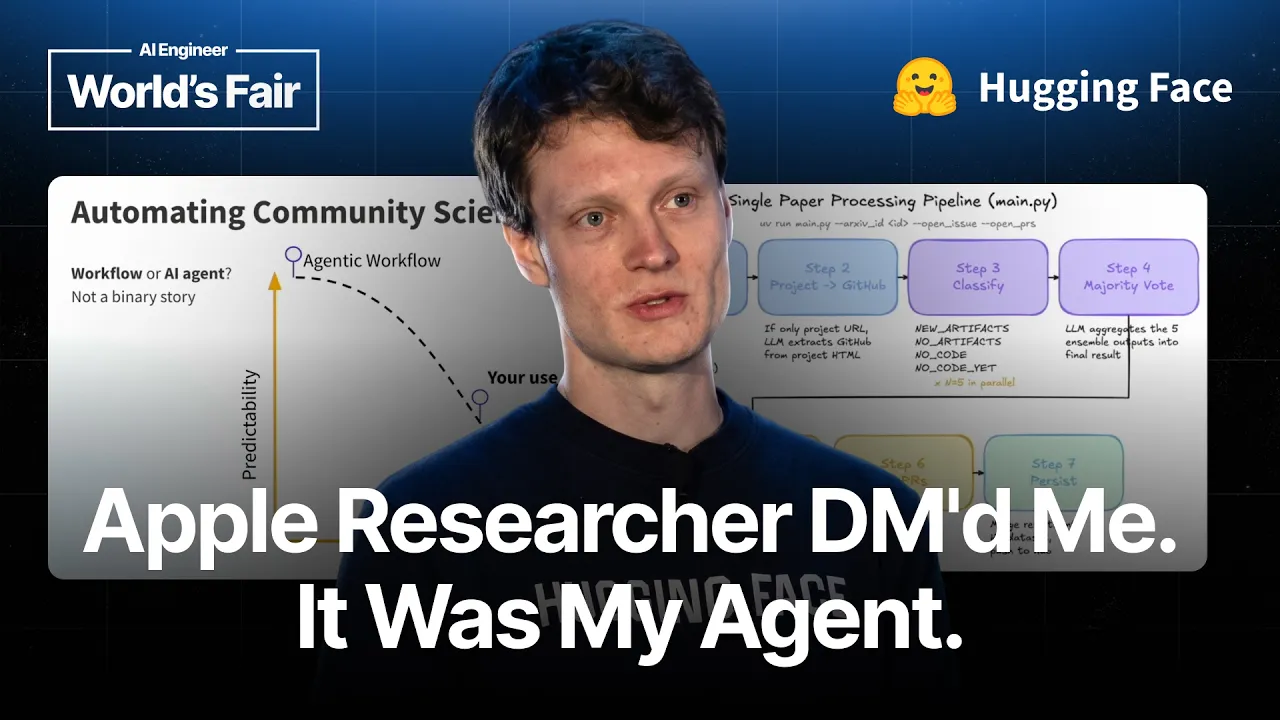 How I automate my own job at Hugging Face using agents — Niels Rogge, Hugging Face: video thumbnail