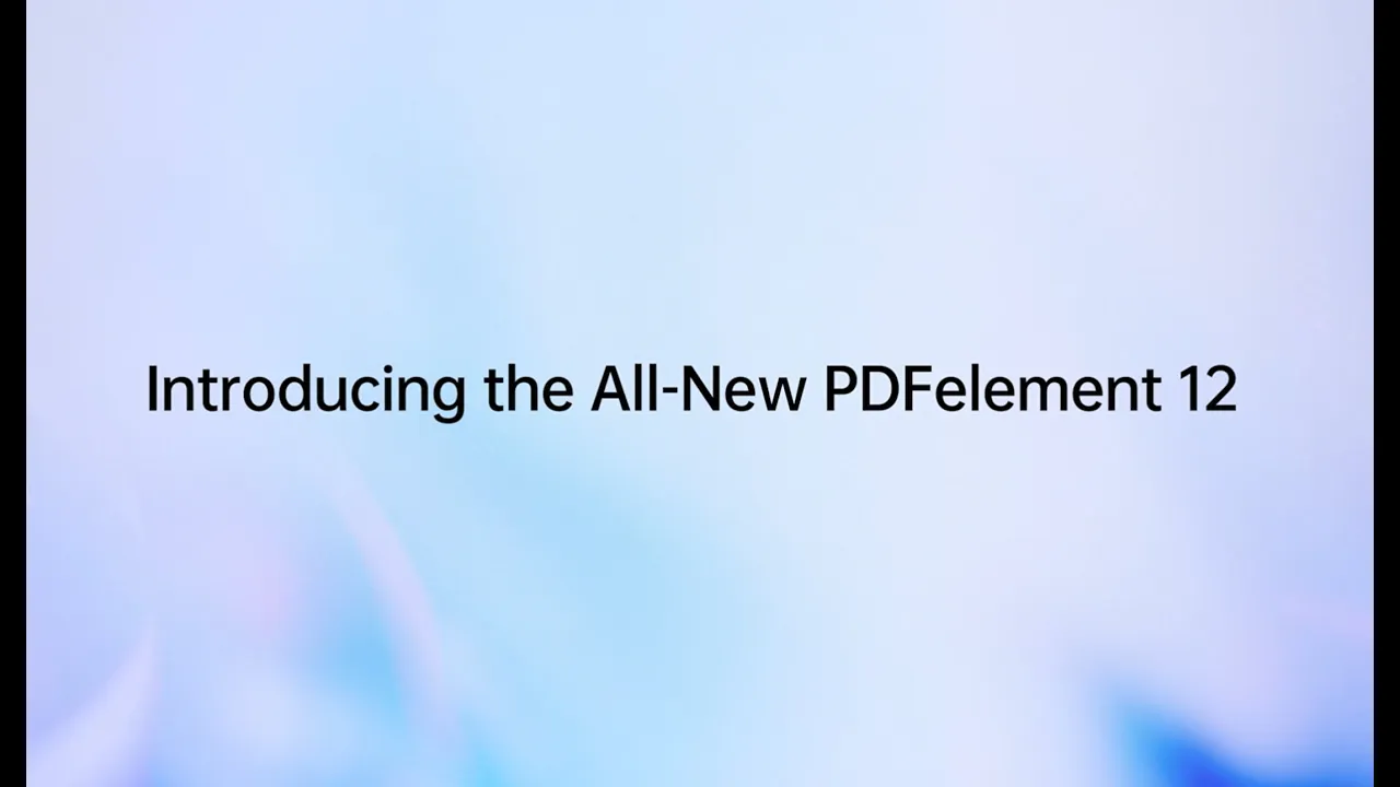 Wondershare PDFelement — PDFelement 12 — Smart PDF Solutions Simplified by AI (YouTube video ad)