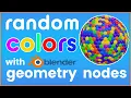 instance random colors in blender