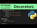 Python Tutorial - Decorators in Python Programming for Beginners