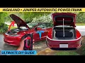 Tesla Model 3 Highland Model Y Juniper Power Frunk Installation COMPLETE DIY Guide