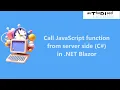 Call JavaScript function from server side C in NET Blazor