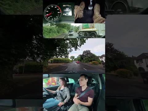 When to go over a mini roundabout. #learningtodrive