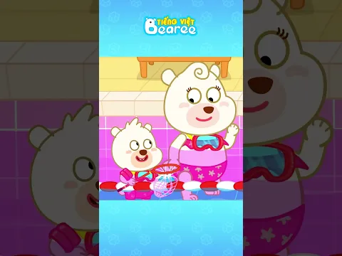 Thử Thách Bể Bơi Xanh Hồng Nhưng Phải Gian lận Thì Mới Thắng? #shorts #bearee #hoathinh