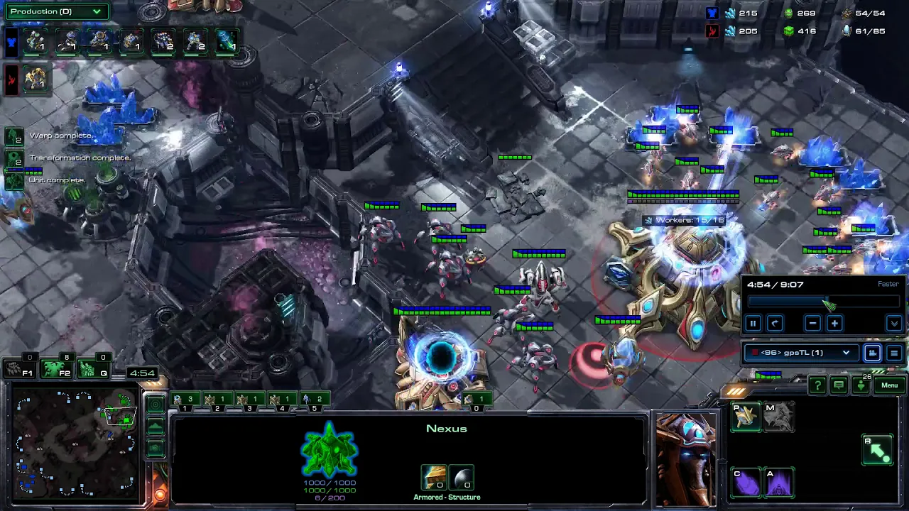 PvT - Fast 3rd Nexus 03:35 Before x2 Gateways