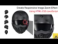 Create Responsive Image Zoom Effect Using HTML CSS JavaScript Product Gallery HTML CSS JS