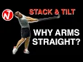STACK TILT - WHY YOU NEED TO KEEP YOUR ARMS STRAIGHT GOLF TIPS LESSON 186