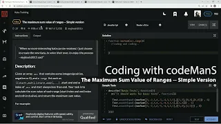 Codewars 6 kyu The Maximum Sum Value of Ranges -