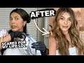AT HOME MONEY PIECE HIGHLIGHTS SHOCKING RESULTS Schwarzkopf BLONDME Bleach on DARK HAIR
