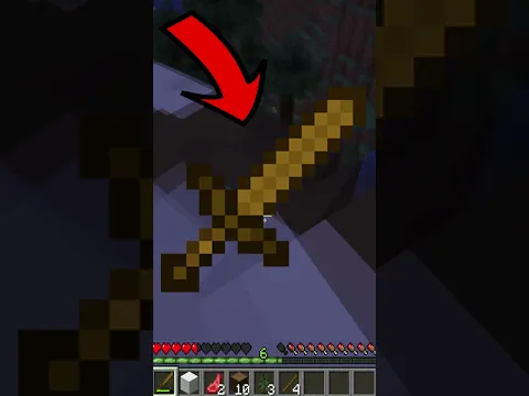😨 MINECRAFT MAIS LA NUIT AVEC UNE EPEE EN BOIS 😨 (et en Hard)