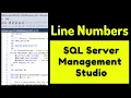 How to Enable Line numbers in SSMS Line numbers in SQL Sever Management Studio