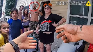 الشرطة تقتحم المنزل وتنقذ الأطفال من أكثر زوجة مجنونة فأمريكا 