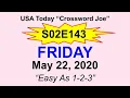 S02E143 USA Today Crossword Easy As 1-2-3 May 22 2020