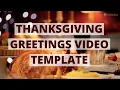 Happy Thanksgiving Greeting Template