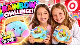 🌈 Rainbow Shopping Challenge at Target! Can We Find the RARE Tie-Dye Dumpling?! #viral #funny #wow