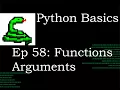 Python Basics Functions with multiple arguments and defaults