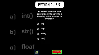 Python Quiz 9 Learn Python Coding for Interviews or Work Basics