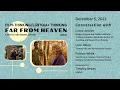 Film-Thinking Conversation Far from Heaven by Todd Haynes
